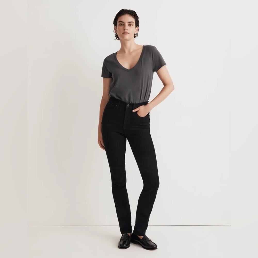Madewell Black NM780 Petite Stovepipe Jeans Size 28 P
